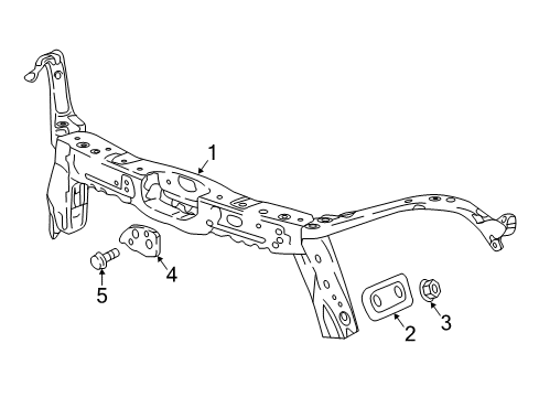 2019 Chevy Bolt EV Radiator Support Diagram