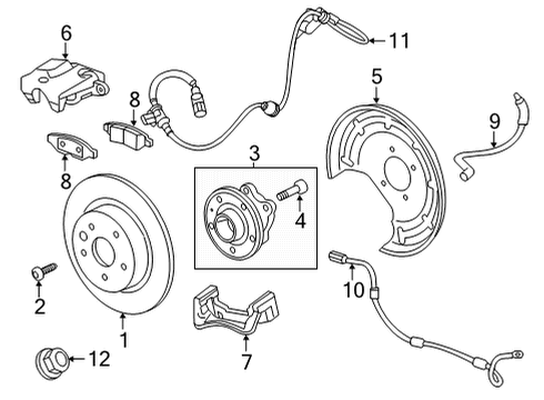 2022 Buick Encore GX Brake Components Diagram 2 - Thumbnail