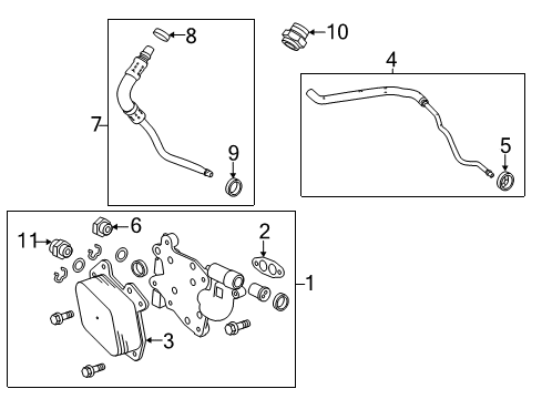 2014 Chevy Camaro Outlet Hose Diagram for 22913221