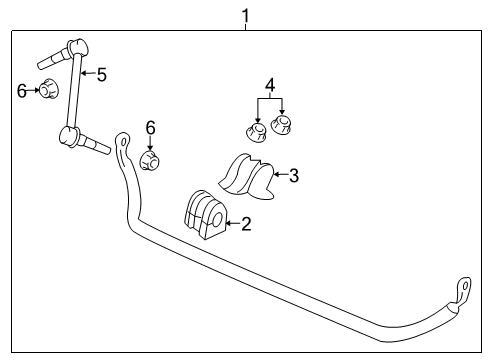 2013 Chevy Caprice Stabilizer Bar & Components - Front Diagram