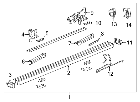 2019 Chevy Silverado 1500 End Cap Diagram for 22876240