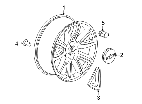 2017 Chevy Silverado 1500 Wheels Diagram 4 - Thumbnail