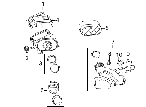2009 Hummer H2 Air Intake Diagram