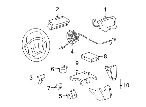 2002 Chevy Cavalier Air Bag Components Diagram