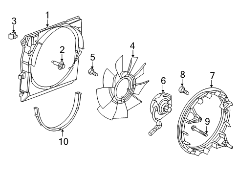 2020 Chevy Colorado Lower Shroud Diagram for 94756646