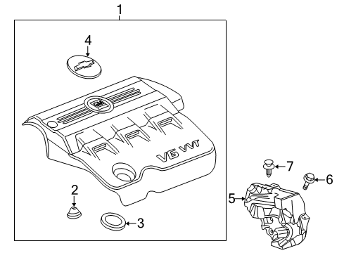 2015 Chevy Equinox Engine Appearance Cover Diagram 2 - Thumbnail