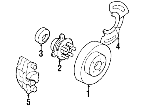 1990 Oldsmobile Toronado Front Brakes Diagram