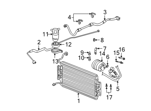 2000 Oldsmobile Alero Compressor Bolt Diagram for 10044389