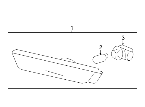 2014 Chevy Camaro Rear Lamps - Side Marker Lamps Diagram