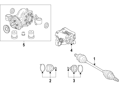 2011 Buick LaCrosse Rear Axle Shafts & Joints, Differential, Drive Axles, Propeller Shaft Diagram