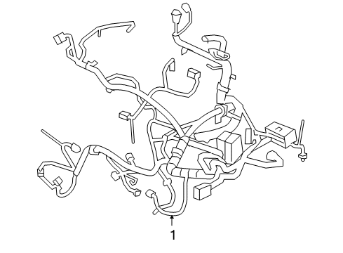2006 Pontiac G6 Engine Harness Diagram for 15238310