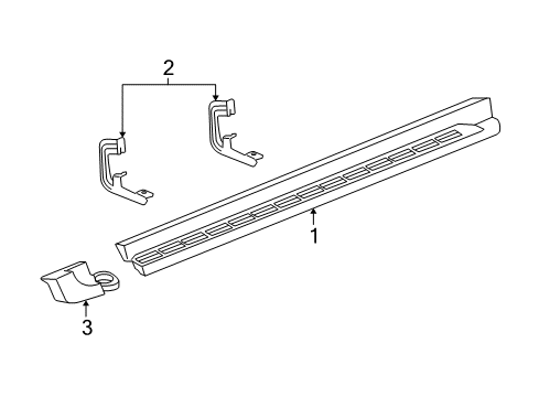 2007 Cadillac Escalade EXT Running Board Diagram 2 - Thumbnail