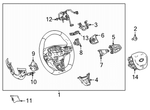 2023 Chevy Bolt EUV Tie Rod Boot Diagram for 42353791