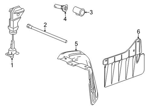2021 GMC Yukon XL Spare Tire Carrier Diagram