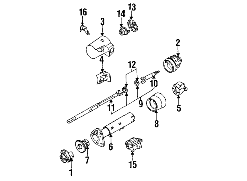 1994 Chevy Corsica Jacket Diagram for 26039055