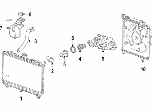 2014 Chevy Camaro Cooling Fan Diagram for 22926357