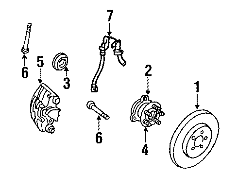 1998 Buick Skylark Front Brakes Diagram