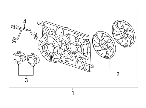 2008 Saturn Outlook Cooling System, Radiator, Water Pump, Cooling Fan Diagram 2 - Thumbnail