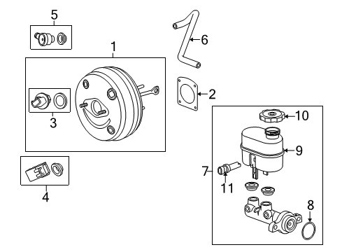 2008 Cadillac Escalade ESV Dash Panel Components Diagram