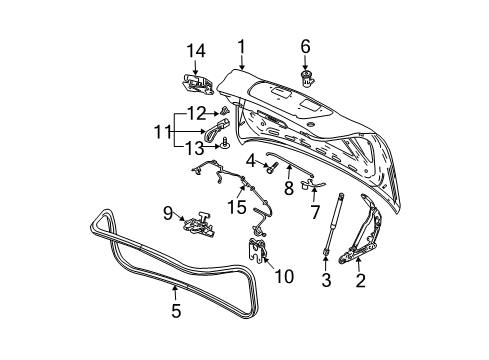 2004 Pontiac Grand Prix Trunk Diagram