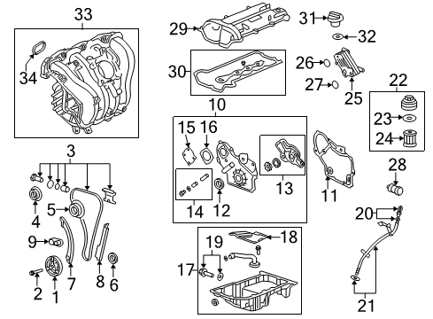 2006 Chevy HHR Intake Manifold Diagram for 12608305