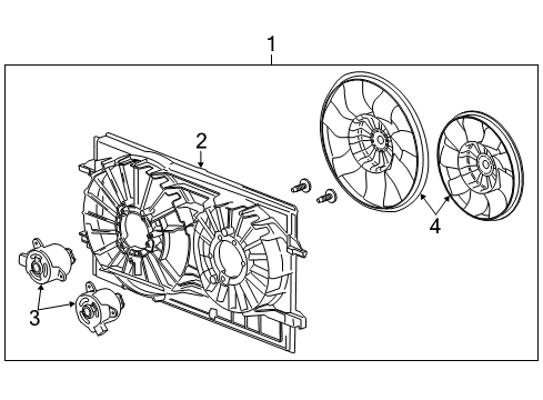 2011 Chevy Malibu Cooling System, Radiator, Water Pump, Cooling Fan Diagram 3 - Thumbnail