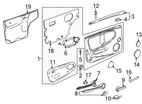 2005 Chevy SSR Mirrors Diagram