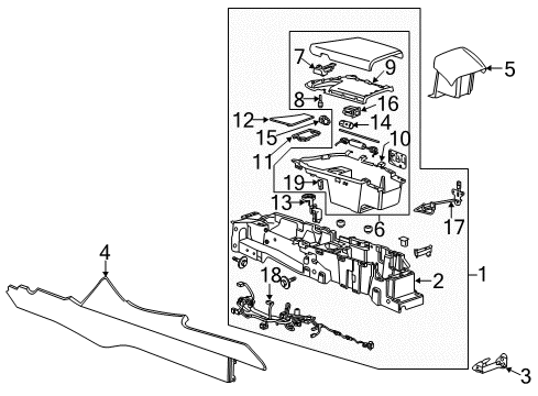 2015 Cadillac ELR Anti-Theft Components Diagram