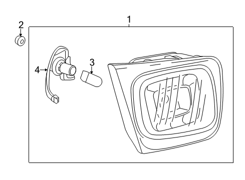 2014 Chevy Malibu Backup Lamp Assembly, Driver Side Diagram for 22928365
