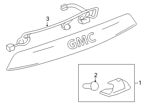2010 GMC Terrain License Lamps Diagram