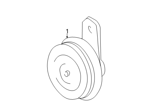 2003 Pontiac Vibe Horn Diagram for 88970419