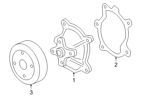 2007 Pontiac G6 Cooling System, Radiator, Water Pump, Cooling Fan Diagram 4 - Thumbnail
