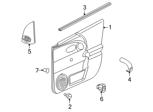 2007 Saturn Vue Front Door Diagram 6 - Thumbnail