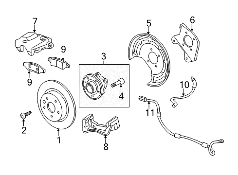 2016 Buick Encore Brake Components, Brakes Diagram 3 - Thumbnail