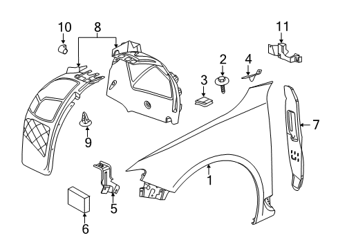 Insulator, Shroud And Dash And Vent Duct Panel, Upper Diagram for 13293549