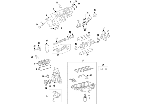 2020 GMC Sierra 2500 HD Motor Mount Diagram for 84948287