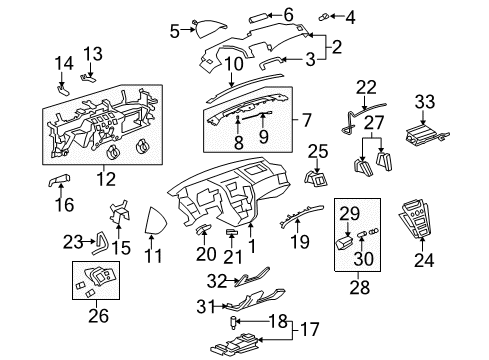 2009 Cadillac CTS Instrument Panel Diagram