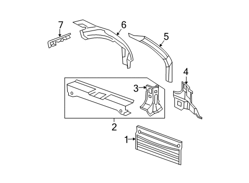 2007 Chevy Equinox Rear Body Diagram
