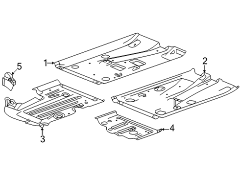 2022 Buick Envision Splash Shields Diagram