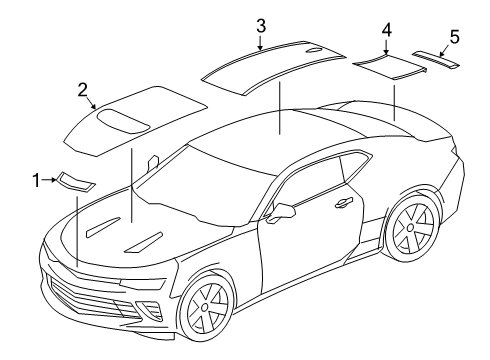2022 Chevy Camaro Stripe Tape Diagram 5 - Thumbnail