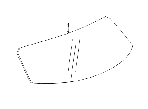 2021 Chevy Blazer Glass - Lift Gate Diagram