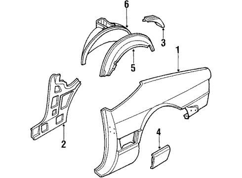 1987 Cadillac Allante Power Antenna Diagram for 16157995