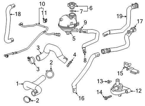 2022 Buick Encore GX Radiator & Components Diagram 2 - Thumbnail