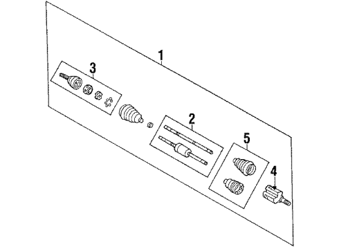 1986 Buick LeSabre Drive Axles - Front Diagram