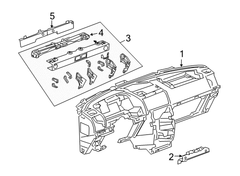 2005 Pontiac Montana Air Distributor Diagram for 15817868