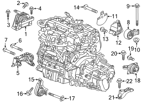 Bracket, Transmission Mounting Support Diagram for 13228255