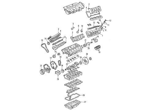 2005 Pontiac Bonneville Engine Parts & Mounts, Timing, Lubrication System Diagram 3 - Thumbnail