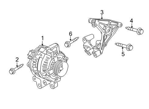 2017 Cadillac ATS Alternator Diagram 6 - Thumbnail