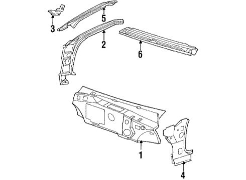 1990 Pontiac Bonneville Dash Panel Diagram for 25559017