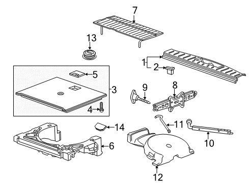 2015 Chevy Equinox Interior Trim - Rear Body Diagram